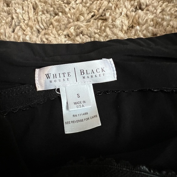 White House black market like new ankle strapless dressy jumpsuit with waist tie - Picture 3 of 4